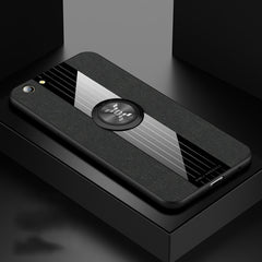XINLI Stitching Cloth Textue Shockproof TPU Protective Case with Ring Holder, For OPPO A7X / F9, For OPPO A57, For OPPO A59, For OPPO A73