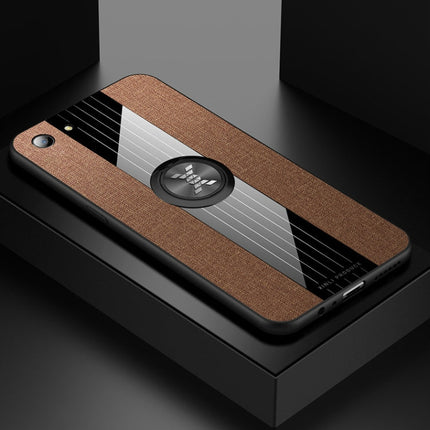 XINLI Stitching Cloth Textue Shockproof TPU Protective Case with Ring Holder