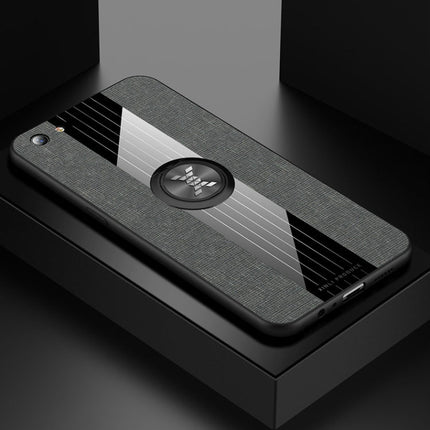 XINLI Stitching Cloth Textue Shockproof TPU Protective Case with Ring Holder