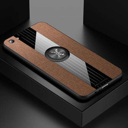 XINLI Stitching Cloth Textue Shockproof TPU Protective Case with Ring Holder