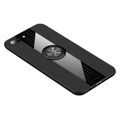 XINLI Stitching Cloth Textue Shockproof TPU Protective Case with Ring Holder, For OPPO R11, For OPPO R11 Plus, For OPPO R11S, For OPPO R11S Plus
