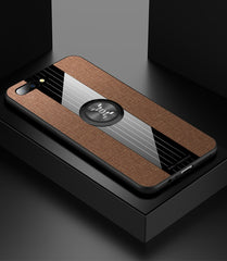 XINLI Stitching Cloth Textue Shockproof TPU Protective Case with Ring Holder, For OPPO R11, For OPPO R11 Plus, For OPPO R11S, For OPPO R11S Plus