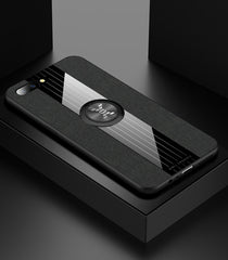 XINLI Stitching Cloth Textue Shockproof TPU Protective Case with Ring Holder, For OPPO R11, For OPPO R11 Plus, For OPPO R11S, For OPPO R11S Plus