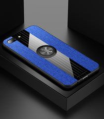 XINLI Stitching Cloth Textue Shockproof TPU Protective Case with Ring Holder, For OPPO R11, For OPPO R11 Plus, For OPPO R11S, For OPPO R11S Plus