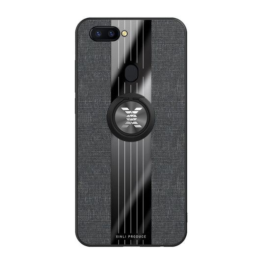 XINLI Stitching Cloth Textue Shockproof TPU Protective Case with Ring Holder