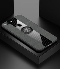 XINLI Stitching Cloth Textue Shockproof TPU Protective Case with Ring Holder, For OPPO R11, For OPPO R11 Plus, For OPPO R11S, For OPPO R11S Plus