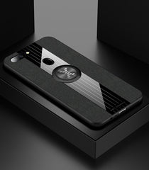 XINLI Stitching Cloth Textue Shockproof TPU Protective Case with Ring Holder, For OPPO R11, For OPPO R11 Plus, For OPPO R11S, For OPPO R11S Plus