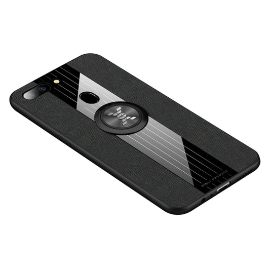 XINLI Stitching Cloth Textue Shockproof TPU Protective Case with Ring Holder, For OPPO R15 Dream Mirror Edition, For OPPO Realme Q, For OPPO Realme X / K3, For OPPO Realme X Lite