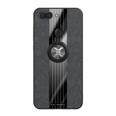 XINLI Stitching Cloth Textue Shockproof TPU Protective Case with Ring Holder, For OPPO R15 Dream Mirror Edition, For OPPO Realme Q, For OPPO Realme X / K3, For OPPO Realme X Lite