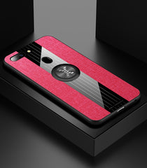 XINLI Stitching Cloth Textue Shockproof TPU Protective Case with Ring Holder, For OPPO R15 Dream Mirror Edition, For OPPO Realme Q, For OPPO Realme X / K3, For OPPO Realme X Lite