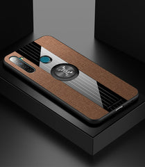 XINLI Stitching Cloth Textue Shockproof TPU Protective Case with Ring Holder