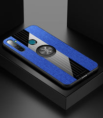XINLI Stitching Cloth Textue Shockproof TPU Protective Case with Ring Holder, For OPPO R15 Dream Mirror Edition, For OPPO Realme Q, For OPPO Realme X / K3, For OPPO Realme X Lite