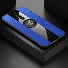 XINLI Stitching Cloth Textue Shockproof TPU Protective Case with Ring Holder