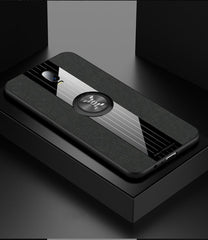 XINLI Stitching Cloth Textue Shockproof TPU Protective Case with Ring Holder