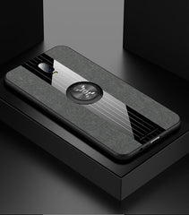 XINLI Stitching Cloth Textue Shockproof TPU Protective Case with Ring Holder