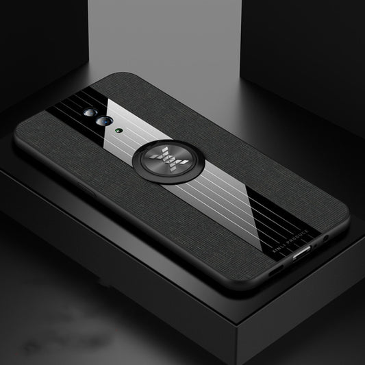 XINLI Stitching Cloth Textue Shockproof TPU Protective Case with Ring Holder, For OPPO Reno, For OPPO Reno 2, For OPPO Reno Z