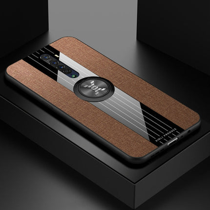 XINLI Stitching Cloth Textue Shockproof TPU Protective Case with Ring Holder