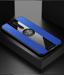 XINLI Stitching Cloth Textue Shockproof TPU Protective Case with Ring Holder, For OPPO Reno, For OPPO Reno 2, For OPPO Reno Z