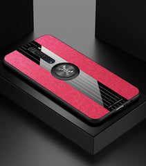 XINLI Stitching Cloth Textue Shockproof TPU Protective Case with Ring Holder, For OPPO Reno, For OPPO Reno 2, For OPPO Reno Z