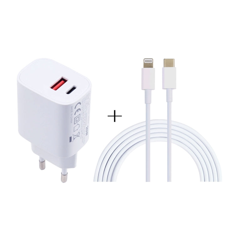 20W USB-C / Type-C + USB Ports Charger with 100W Type-C to 8 Pin Fast Charging Cable, 1m Type-C to 8 Pin, UK Plug, 1m Type-C to 8 Pin, US Plug, 1m Type-C to 8 Pin, EU Plug, 2m Type-C to 8 Pin, UK Plug, 2m Type-C to 8 Pin, US Plug