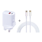 2m Type-C to 8 Pin, UK Plug