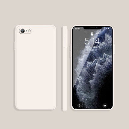 Solid Color Imitation Liquid Silicone Straight Edge Dropproof Full Coverage Protective Case, For iPhone 6s / 6, For iPhone 6s Plus / 6 Plus