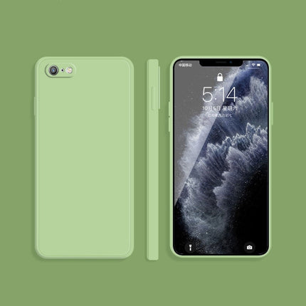 Solid Color Imitation Liquid Silicone Straight Edge Dropproof Full Coverage Protective Case, For iPhone 6s / 6, For iPhone 6s Plus / 6 Plus