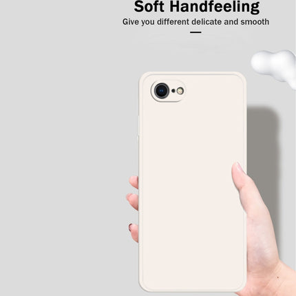 Solid Color Imitation Liquid Silicone Straight Edge Dropproof Full Coverage Protective Case, For iPhone SE 2022 / SE 2020 / 8 / 7, For iPhone 8 Plus / 7 Plus
