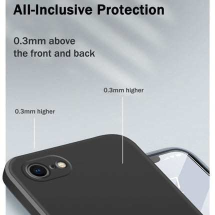 Solid Color Imitation Liquid Silicone Straight Edge Dropproof Full Coverage Protective Case, For iPhone SE 2022 / SE 2020 / 8 / 7, For iPhone 8 Plus / 7 Plus