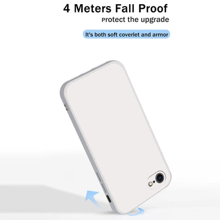 Solid Color Imitation Liquid Silicone Straight Edge Dropproof Full Coverage Protective Case, For iPhone SE 2022 / SE 2020 / 8 / 7, For iPhone 8 Plus / 7 Plus