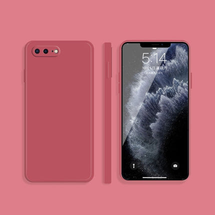 Solid Color Imitation Liquid Silicone Straight Edge Dropproof Full Coverage Protective Case, For iPhone SE 2022 / SE 2020 / 8 / 7, For iPhone 8 Plus / 7 Plus