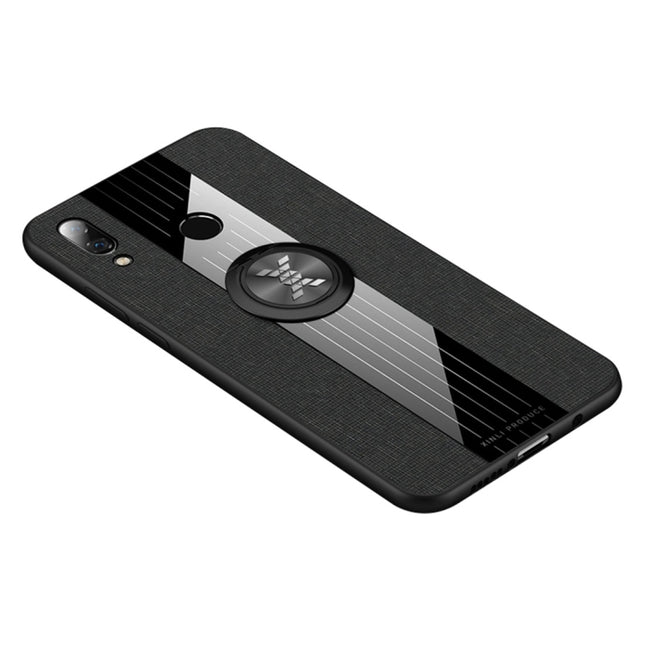 XINLI Stitching Cloth Textue Shockproof TPU Protective Case with Ring Holder, For Huawei nova 3i, For Huawei nova 4, For Huawei nova 4e, For Huawei nova 5