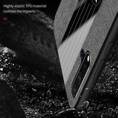 XINLI Stitching Cloth Textue Shockproof TPU Protective Case with Ring Holder, For Huawei nova 5, For Huawei nova 5i, For Huawei nova 5i Pro, For Huawei P20