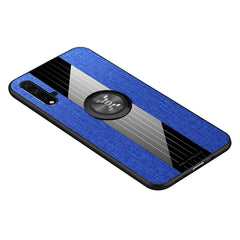 XINLI Stitching Cloth Textue Shockproof TPU Protective Case with Ring Holder, For Huawei nova 4e, For Huawei nova 5, For Huawei nova 5i, For Huawei nova 5i Pro, For Huawei P20, For Huawei P20 lite