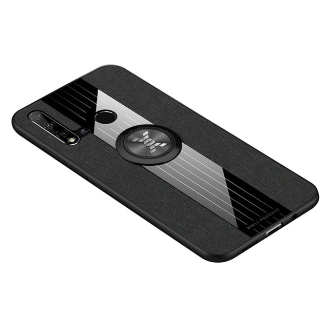 XINLI Stitching Cloth Textue Shockproof TPU Protective Case with Ring Holder, For Huawei nova 5i, For Huawei nova 5i Pro, For Huawei P20, For Huawei P20 lite