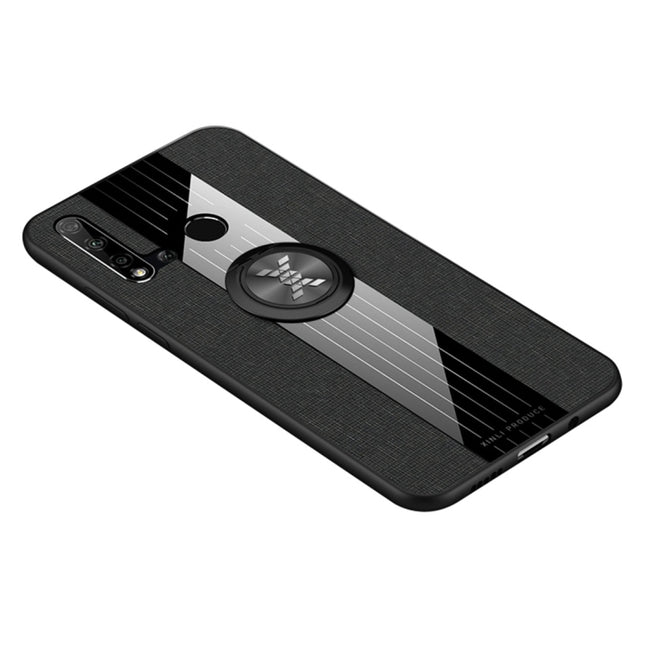 XINLI Stitching Cloth Textue Shockproof TPU Protective Case with Ring Holder, For Huawei nova 5i, For Huawei nova 5i Pro, For Huawei P20, For Huawei P20 lite