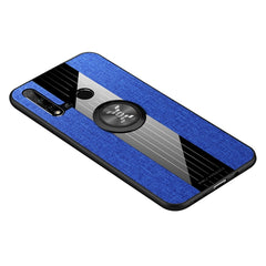 XINLI Stitching Cloth Textue Shockproof TPU Protective Case with Ring Holder, For Huawei nova 4e, For Huawei nova 5, For Huawei nova 5i, For Huawei nova 5i Pro, For Huawei P20, For Huawei P20 lite