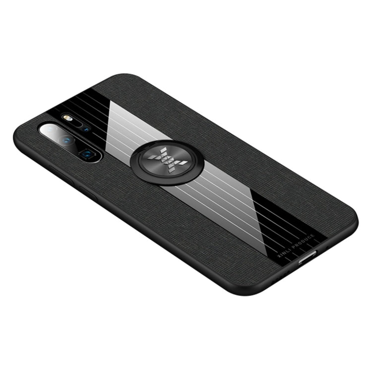 XINLI Stitching Cloth Textue Shockproof TPU Protective Case with Ring Holder, For Huawei P30 Pro