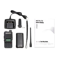 RETEVIS RT85 EU Frequency 136.000-174.000MHz+400.000-470.000MHz 200CHS Dual Band Digital Two Way Radio Handheld Walkie Talkie, RT85 EU Frequency