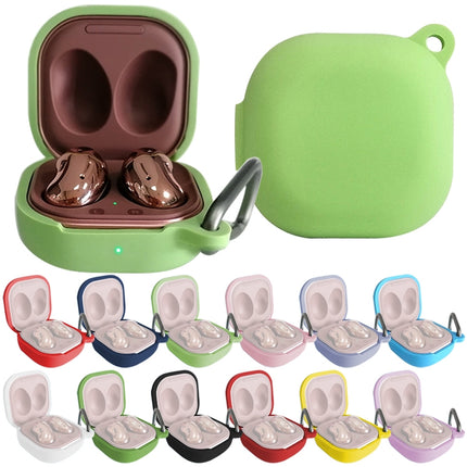 For Samsung Galaxy Buds Live / Pro Bluetooth Earphone Silicone Protective Case with Hook