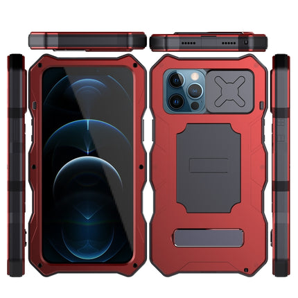 Aluminum Alloy + Silicone Anti-dust Full Body Protection with Holder, For iPhone 12 / 12 Pro, For iPhone 12 Pro Max