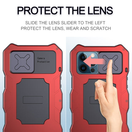 Aluminum Alloy + Silicone Anti-dust Full Body Protection with Holder, For iPhone 12 / 12 Pro, For iPhone 12 Pro Max