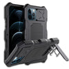 Aluminum Alloy + Silicone Anti-dust Full Body Protection with Holder, For iPhone 12 / 12 Pro, For iPhone 12 Pro Max