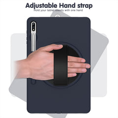 360 Degree Rotation PC + TPU Protective Case with Holder & Hand-strap & Pen Slot, For Samsung Galaxy Tab S8+ / Tab S8 Plus /  Tab S7 FE / Tab S7+ SM-T970