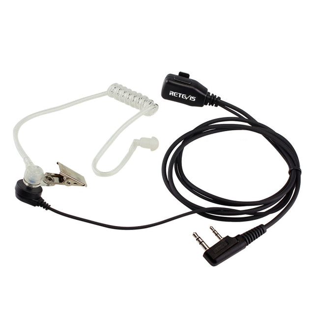 RETEVIS C9003 2 Pin PTT Speaker Microphone Acoustic Tube In-ear Earpiece, C9003