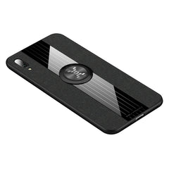 XINLI Stitching Cloth Textue Shockproof TPU Protective Case with Ring Holder, For Huawei Enjoy 8 Plus, For Huawei Enjoy 9, For Huawei Enjoy 9e, For Huawei Enjoy 9 Plus