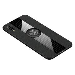 XINLI Stitching Cloth Textue Shockproof TPU Protective Case with Ring Holder, For Huawei Enjoy 8 Plus, For Huawei Enjoy 9, For Huawei Enjoy 9e, For Huawei Enjoy 9 Plus