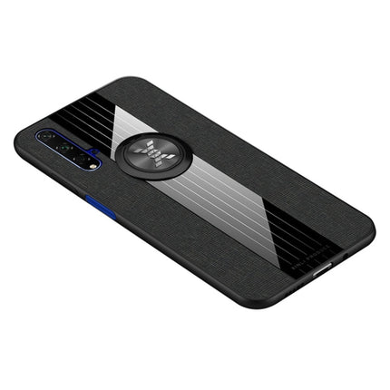 XINLI Stitching Cloth Textue Shockproof TPU Protective Case with Ring Holder, For Huawei Honor 6X, For Huawei Honor 7C / Enjoy 8, For Huawei Honor 10 Lite, For Huawei Honor 20