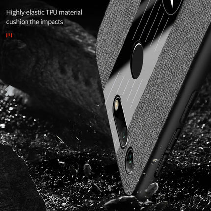 XINLI Stitching Cloth Textue Shockproof TPU Protective Case with Ring Holder, For Huawei Honor View 20