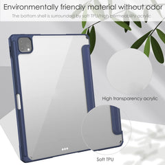 Three-folding Acrylic TPU + PU Leather Horizontal Flip Case with Holder & Pen Slot & Sleep / Wake-up Function, For iPad Pro 11 (2021/2020/2018)